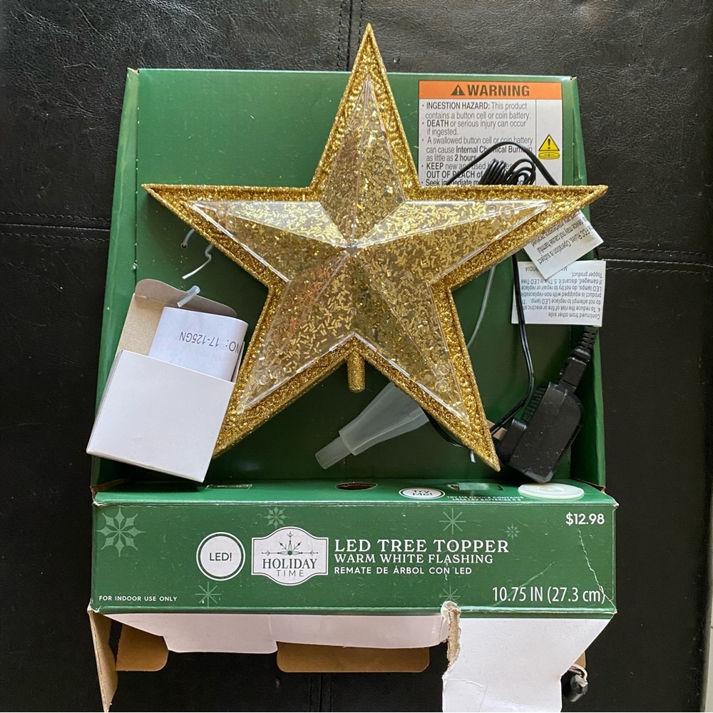 Gold Star Tree Topper